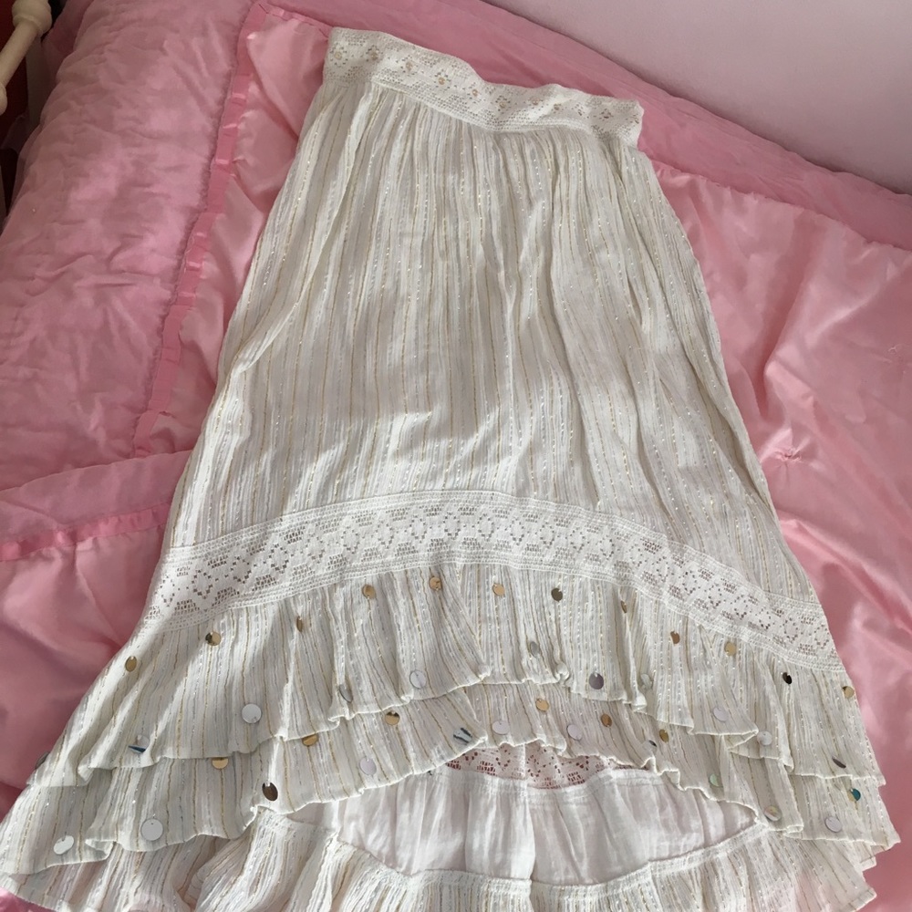 White skirt